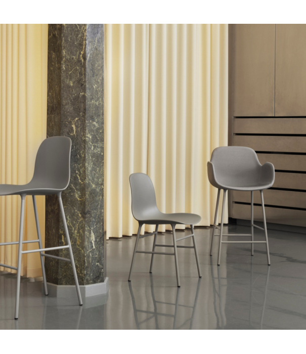 Normann Copenhagen   Form Chair plastic shell, steel base
