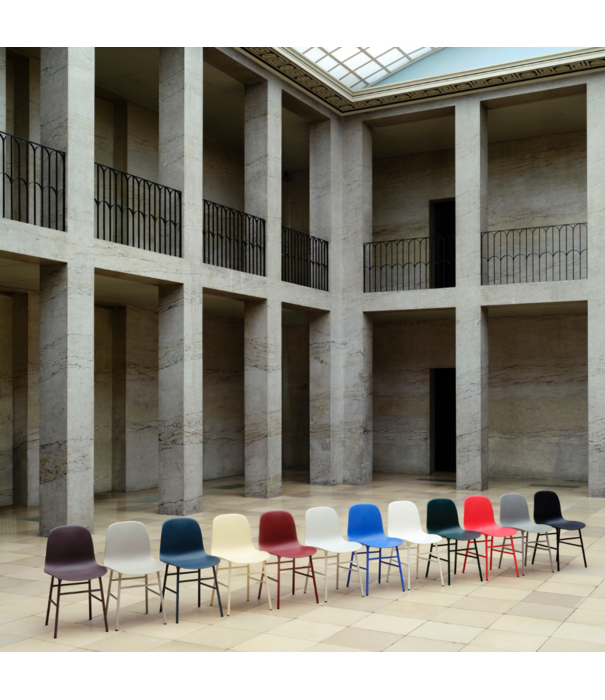 Normann Copenhagen   Form Chair plastic shell, steel base