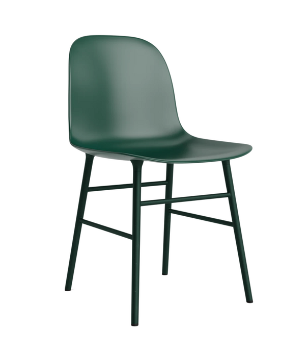 Normann Copenhagen  Form Stoel plastic kuip, stalen poten