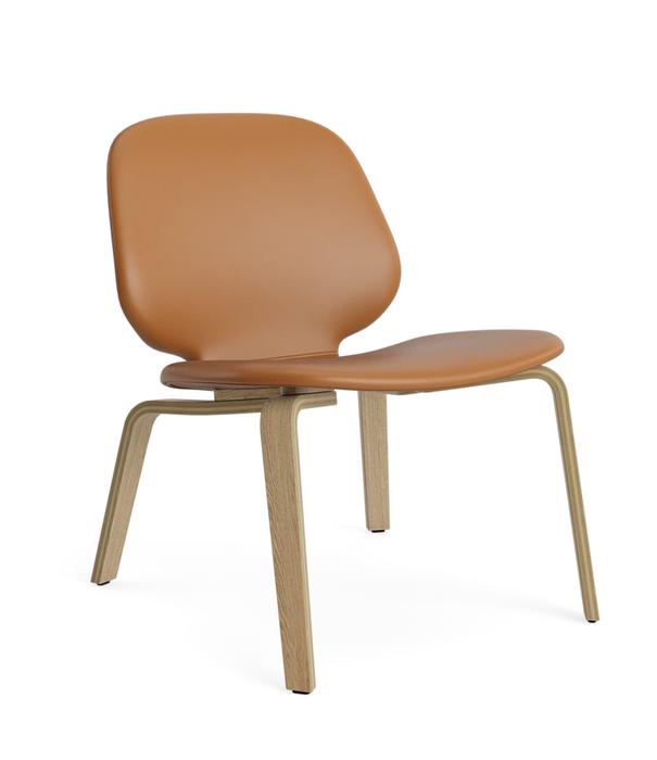 Normann Copenhagen  Normann Copenhagen My Chair Lounge Stoel cognac ultra leder, eiken