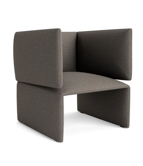 Normann Copenhagen  Normann Copenhagen - Fold Lounge Chair fabric Steelcut Trio