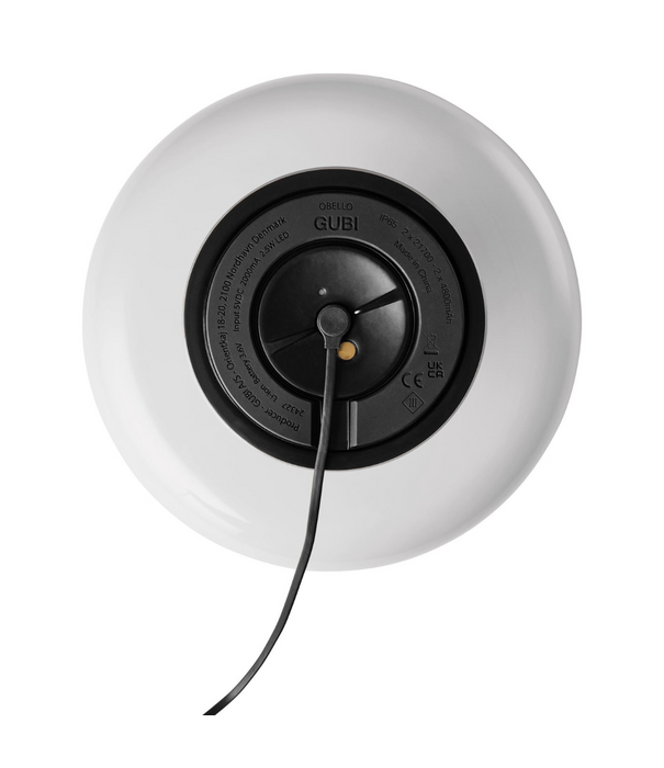 Gubi  Obello Portable Lamp, pearl white