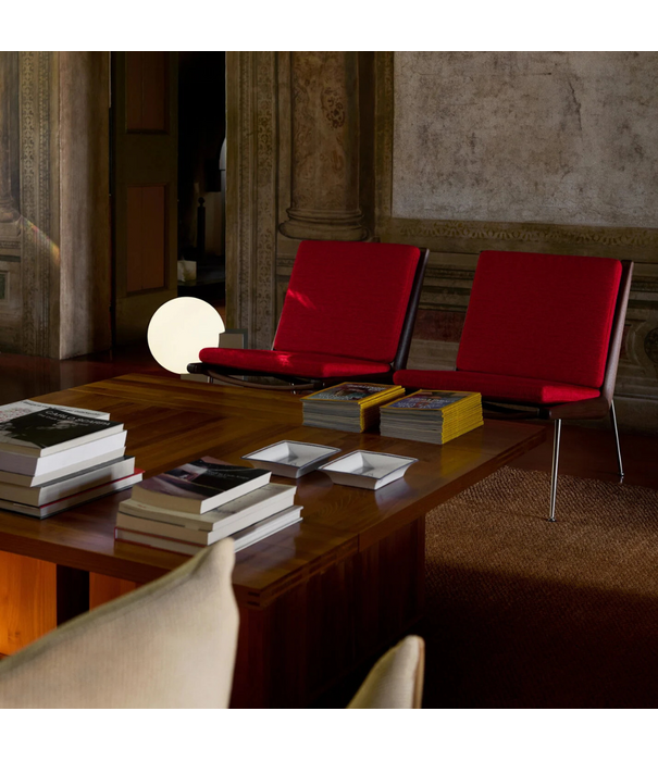 &Tradition &Tradition Journey SHY4 vloerlamp, brushed steel - opal glass