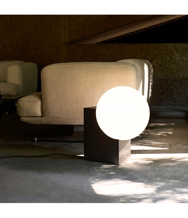 &Tradition Journey SHY4 vloerlamp, brushed steel - opal glass