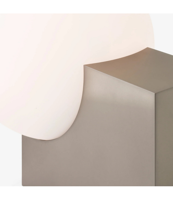 &Tradition Journey SHY4 floor lamp, brushed steel - opal glass
