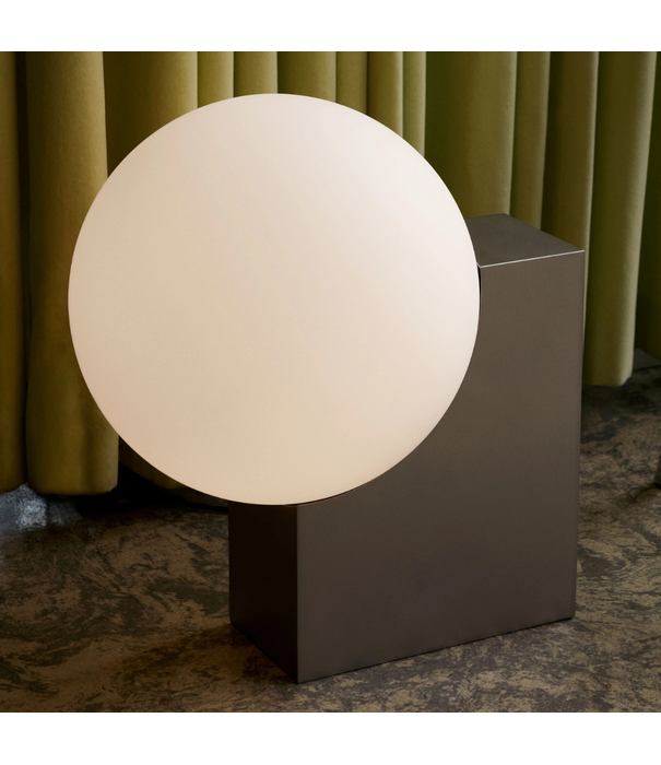 &Tradition Journey SHY4 vloerlamp, brushed steel - opal glass