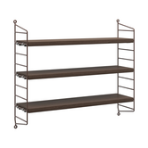 Pocket Wandkast donker eiken, donkerbruin