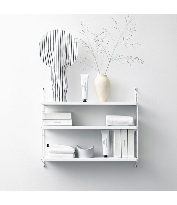 String  Furniture String Pocket Wandplank dark oak, black