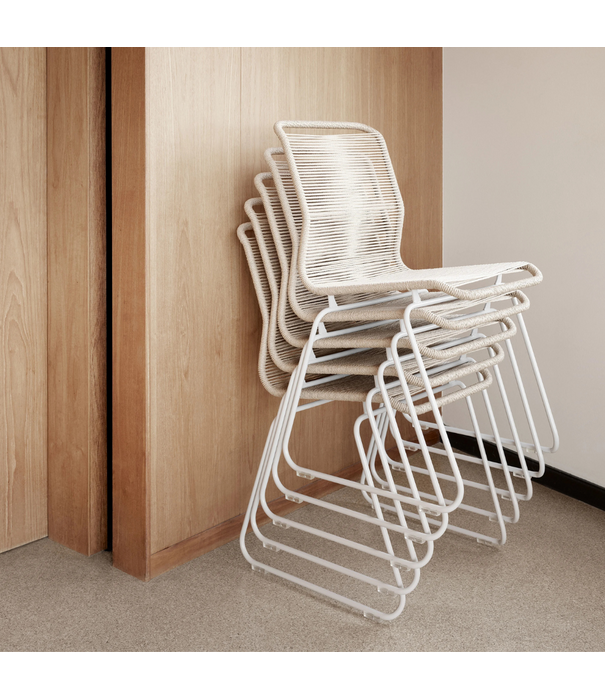 Montana Furniture  Montana Panton One Eetkamerstoel naturel papierkoord, zwart