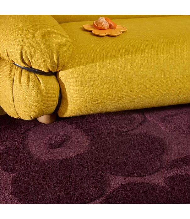 Marimekko Marimekko Unikko Burgundy Vloerkleed