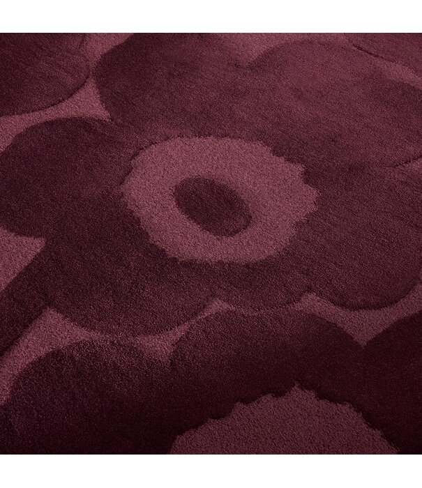 Marimekko Marimekko Unikko Burgundy Vloerkleed