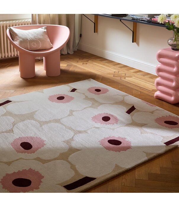 Marimekko Marimekko Unikko Beige/Pink Vloerkleed