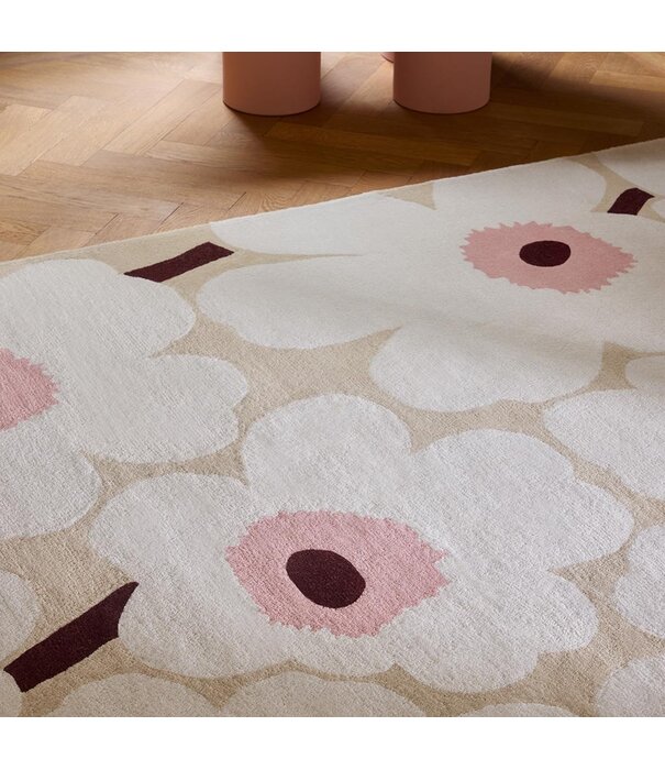 Marimekko Marimekko Unikko Beige/Pink Vloerkleed