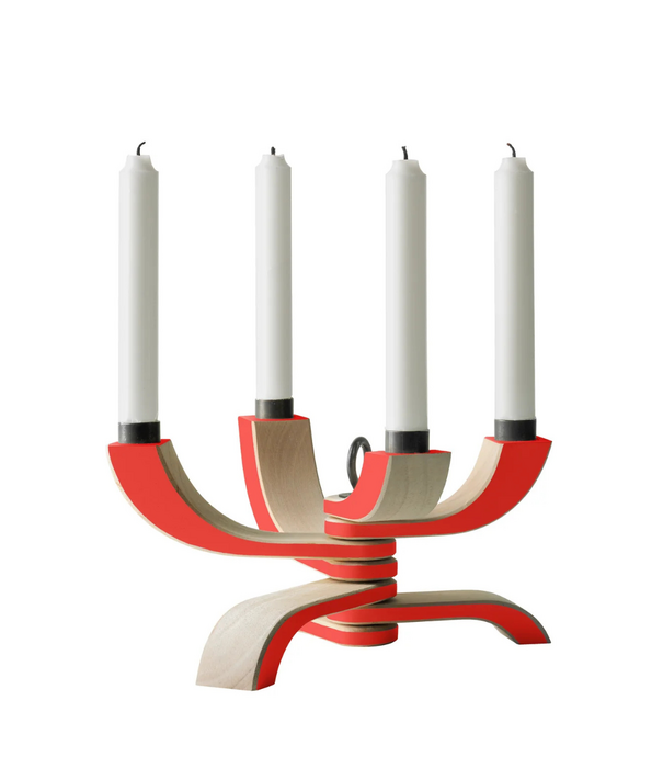 Design House Stockholm  Design House Stockholm - Nordic Light Kandelaar rood