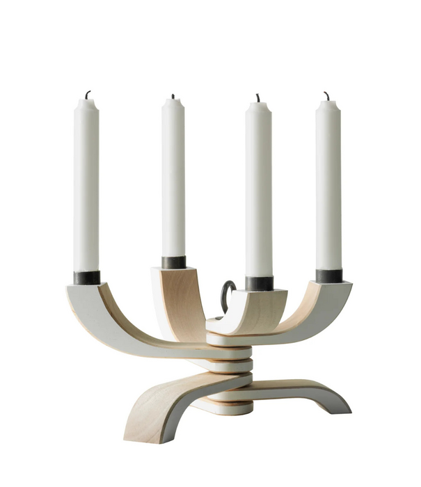 Design House Stockholm  Design House Stockholm - Nordic Light 4 arm Kandelaar wit