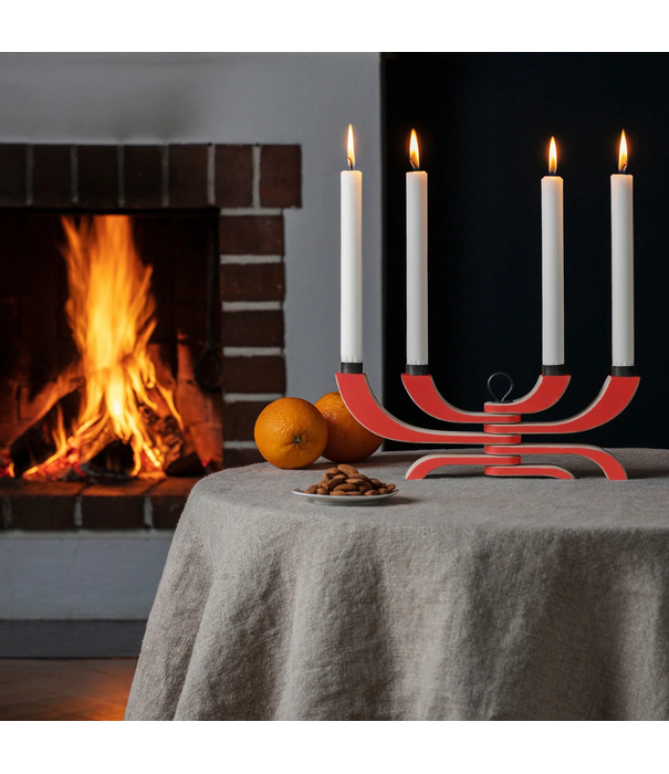 Design House Stockholm  Design House Stockholm - Nordic Light Kandelaar rood