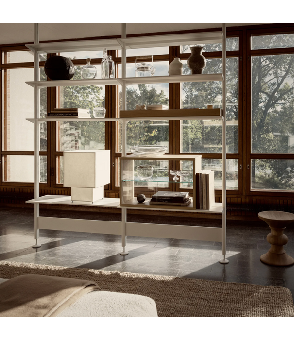 String  Furniture Pira G2  Display Kast eiken - glas 4 deuren 70cm