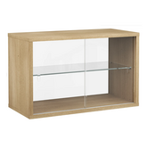 Pira G2  Display Kast eiken - glas 4 deuren 70cm