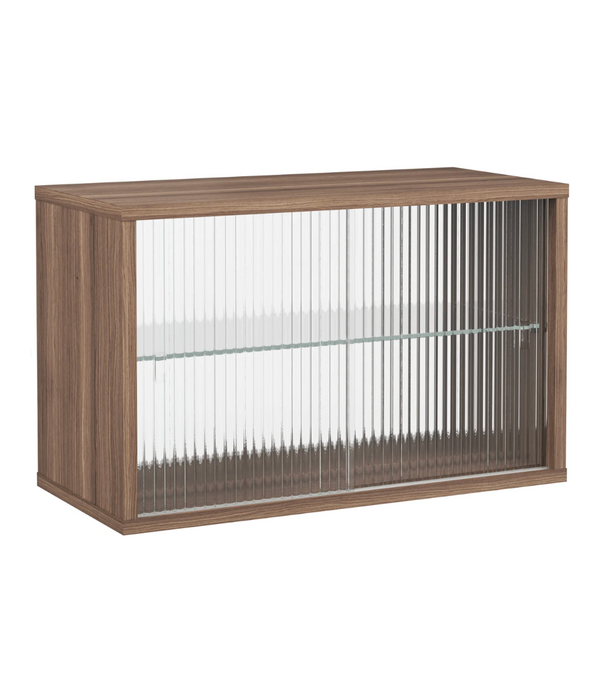 String  Furniture Pira G2  Display Kast eiken - glas 4 deuren 70cm