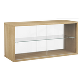 Pira G2  Display Kast eiken - glas 4 deuren 90cm
