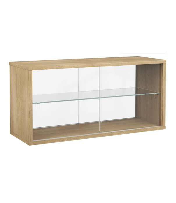 String  Furniture Pira G2  Display Kast eiken - glas 4 deuren 90cm