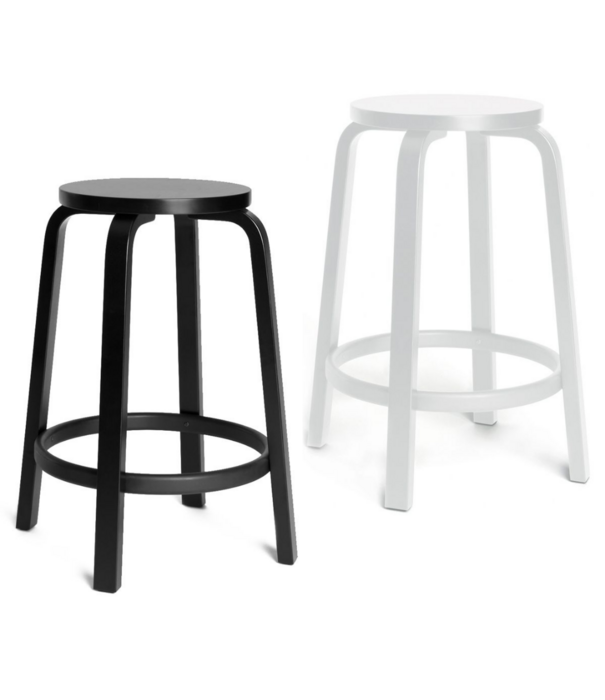 Artek  Artek - Barkruk 64 Berken zitting wit laminaat