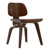 Vitra Plywood Group DCW Eetkamerstoel donker walnoot