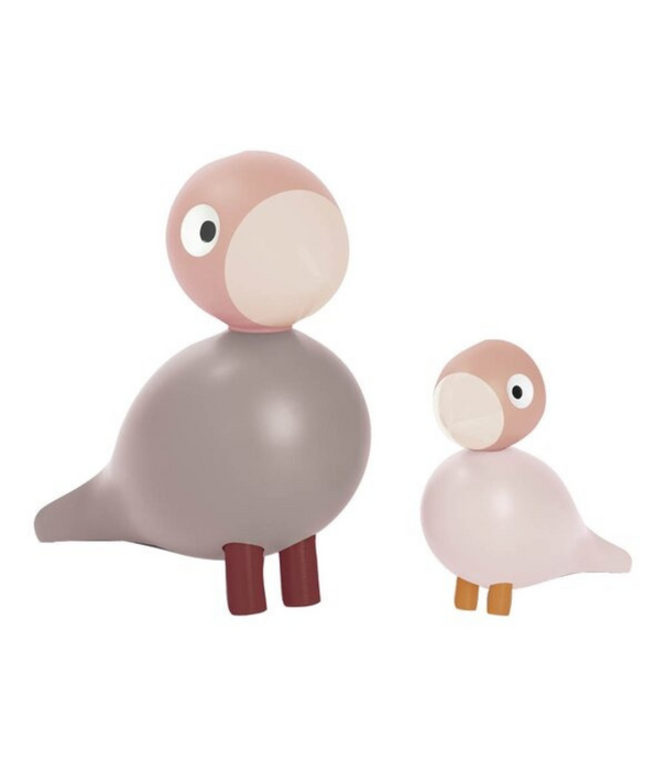 Kay Bojesen  Kay Bojesen Songbirds Liv & Lykke - soft pink, set van 2