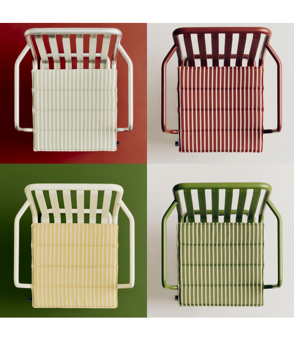 Hay  Terrazza Seat Cushion Bold Striped 40 x 40