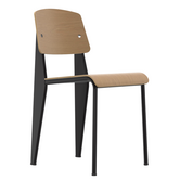 Vitra Standard Dining Chair natural oak, deep black legs