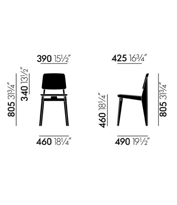 Vitra  Vitra  Chaise Tout Bois Eetkamerstoel eiken