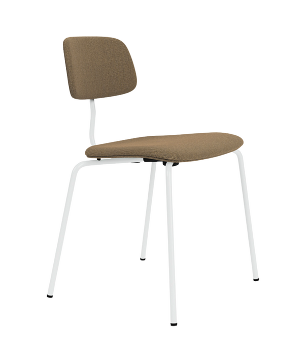 Montana Furniture   Kevi 2060 Eetkamerstoel gestoffeerd, gelakt stalen poten