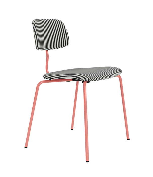 Montana Furniture   Kevi 2060 Eetkamerstoel gestoffeerd, gelakt stalen poten