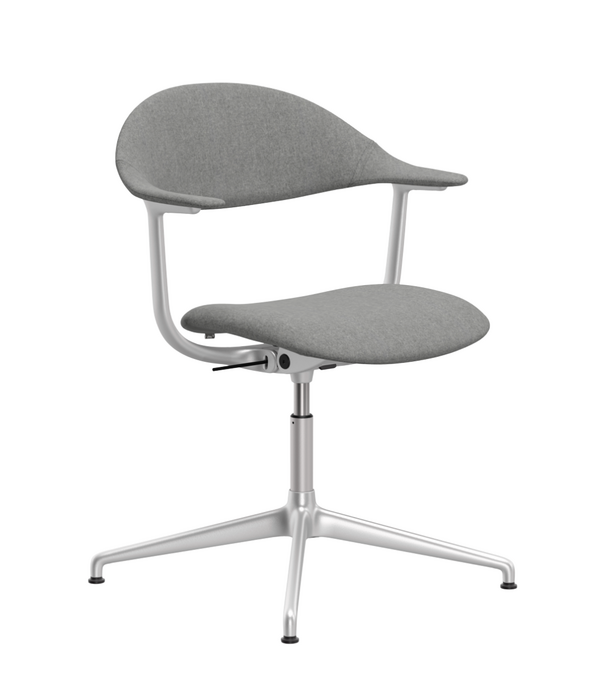 Vitra  Vitra Mynt Office Chair upholstered, 4-star base aluminium with gliders