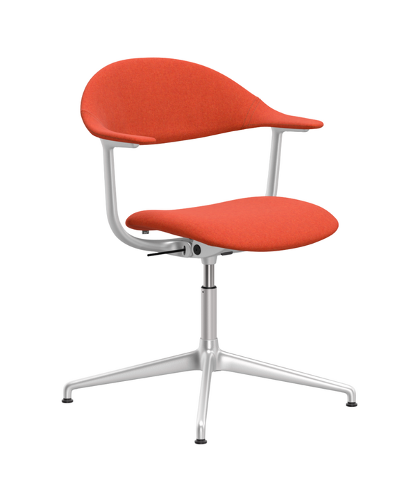 Vitra  Vitra Mynt Office Chair upholstered, 4-star base aluminium with gliders