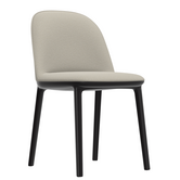 Vitra Softshell Eetkamerstoel gestoffeerd, basic dark onderstel