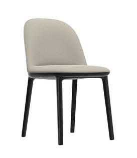 Vitra  Softshell Side Chair upholstered , basic dark base