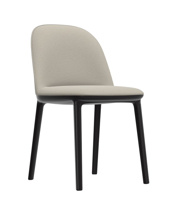 Vitra  Softshell Eetkamerstoel gestoffeerd, basic dark onderstel