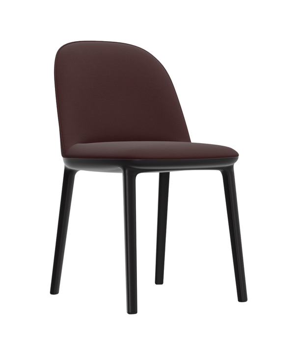Vitra  Softshell Side Chair upholstered , basic dark base