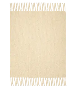 Layered - Chunky Mohair Deken, Pale Banana