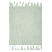 Layered - Chunky Mohair Blanket Milky Green