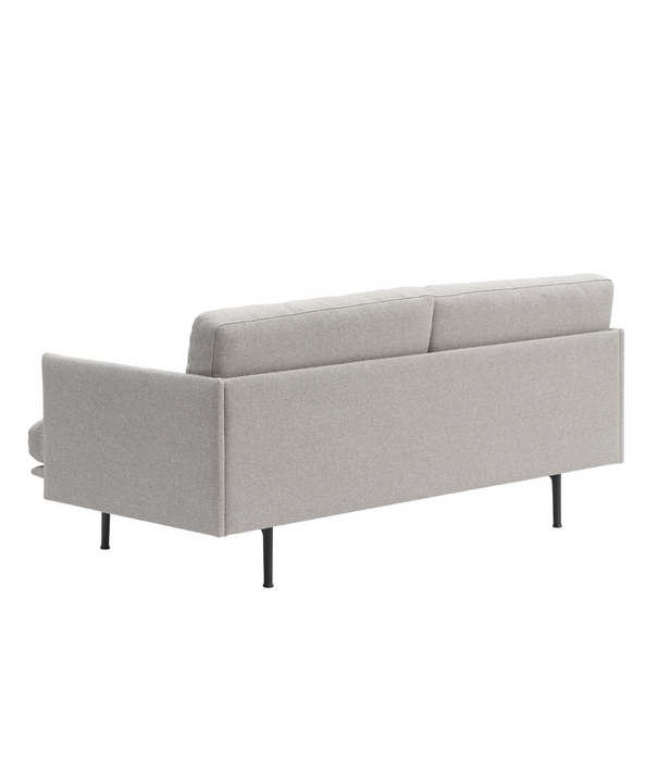 Muuto Outline Soft 2 seater Sofa Clay 12 ecru, black base