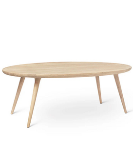 Mater Accent Oval Salontafel mat gelakt eiken 120cm