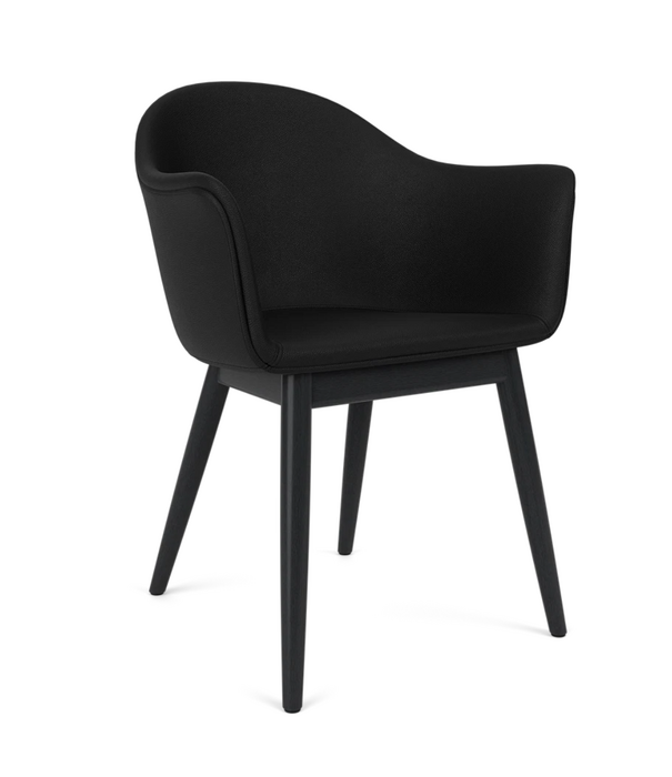 Audo Audo Harbour Dining stoel Dakar leer, houten poten