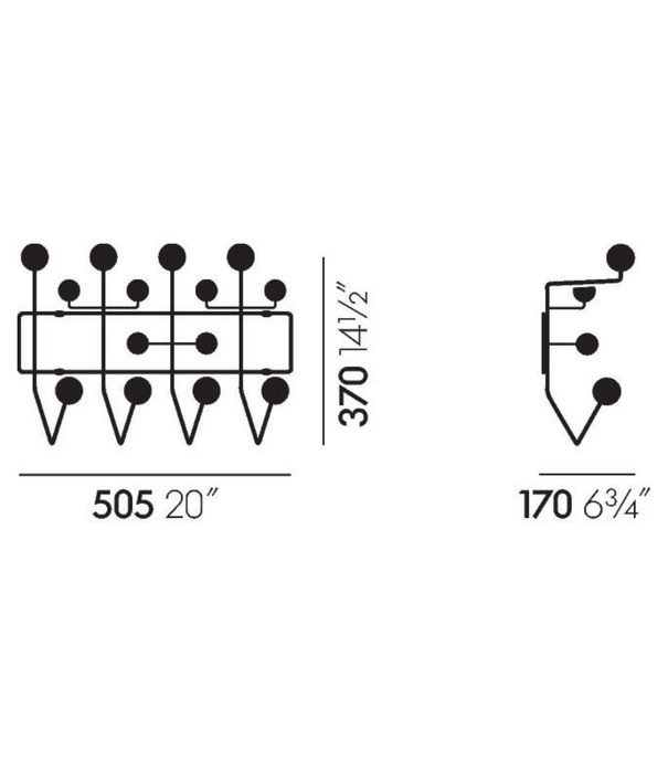 Vitra  Eames Hang it All Marble – Limited Edition (999 stuks)