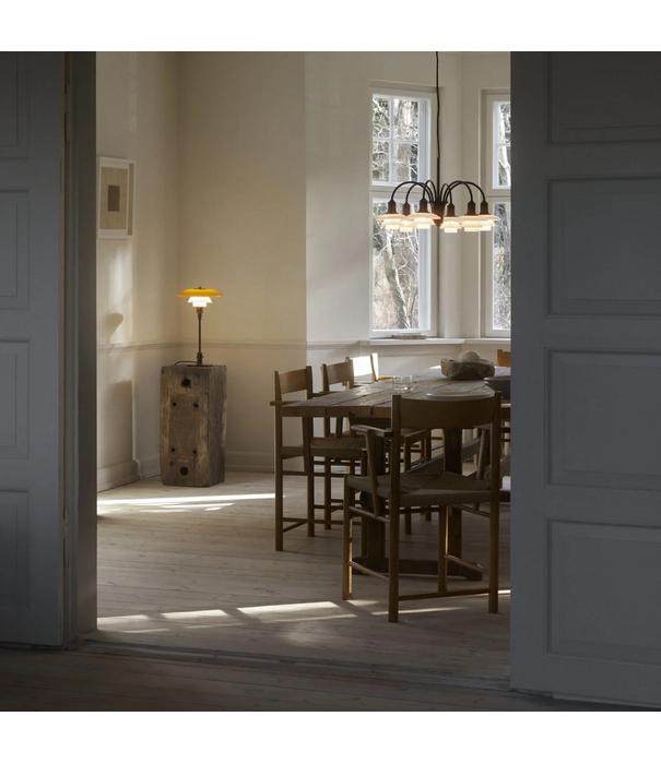 Louis Poulsen  Louis Poulsen PH 1/1 Chandelier 6, Centenary Edition, aged brass - dusty terracotta