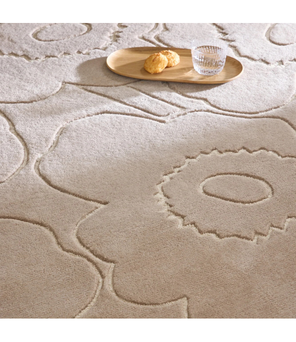 Marimekko Marimekko Piirto Unikko rug, greige, handtufted