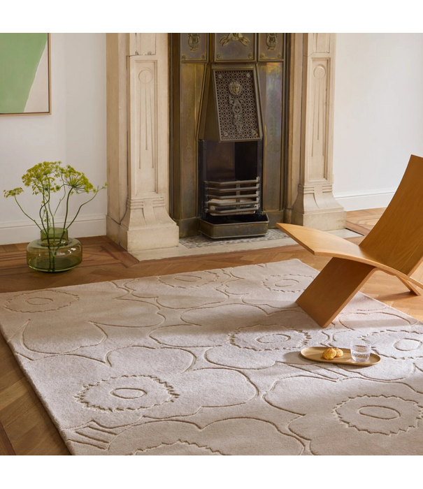 Marimekko Marimekko Piirto Unikko rug, greige, handtufted