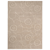 Marimekko Piirto Unikko rug, greige, handtufted