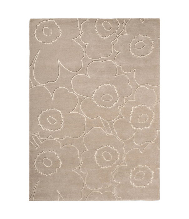 Marimekko Marimekko  Piirto Unikko vloerkleed, greige, handtufted